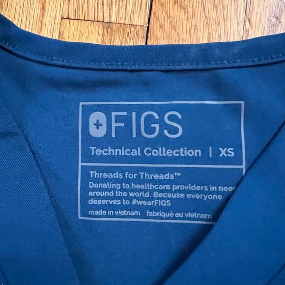 Figs Shirt Mens XS Chisec Three Pocket Scrub Top TM3000 FLAWED - Picture 3 of 8